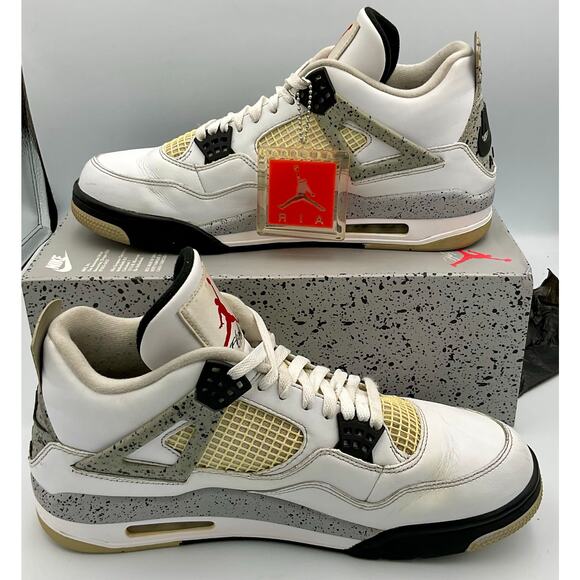 Nike Air Jordan 4 Retro White Cement Size 12 840606 192 #259 main image 4